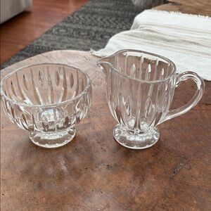 Marquis by Waterford Crystal Creamer and Sugar Bowl Set
